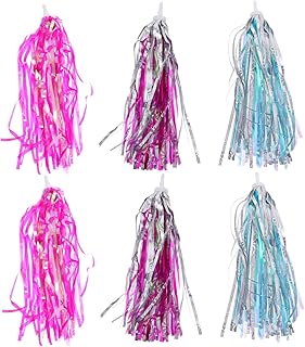 TENDYCOCO 3 Pares De Fita Decorativa De Bicicleta Decoração Infantil Acessórios De Scooter Carrinho De Bicicleta Apertos De Bicicleta Guidão Serpentinas De Scooter Fita Para Crianças