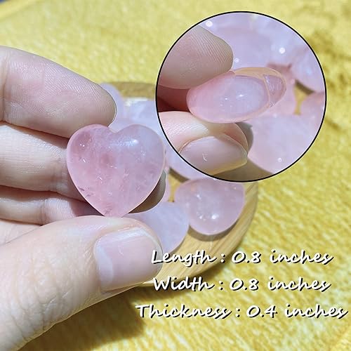 Miniatura 7 de Paquete de 10 varitas de cristal de cuarzo rosa y 10 piezas de cristales de cuarzo rosa, piedras preciosas de amor, piedras preciosas curativas para