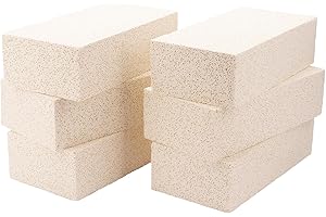 Insulating Fire Bricks for Kiln & Oven: 6-Pack of 2300F-Rated Firebricks