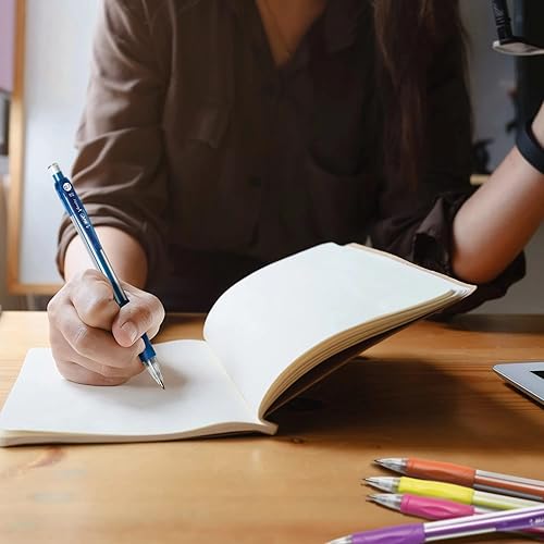 Miniatura 5 de BIC Velocity - Lápices mecánicos, con barril colorido, punta media (0.028 in), paquete de 12 lápices mecánicos con borradores