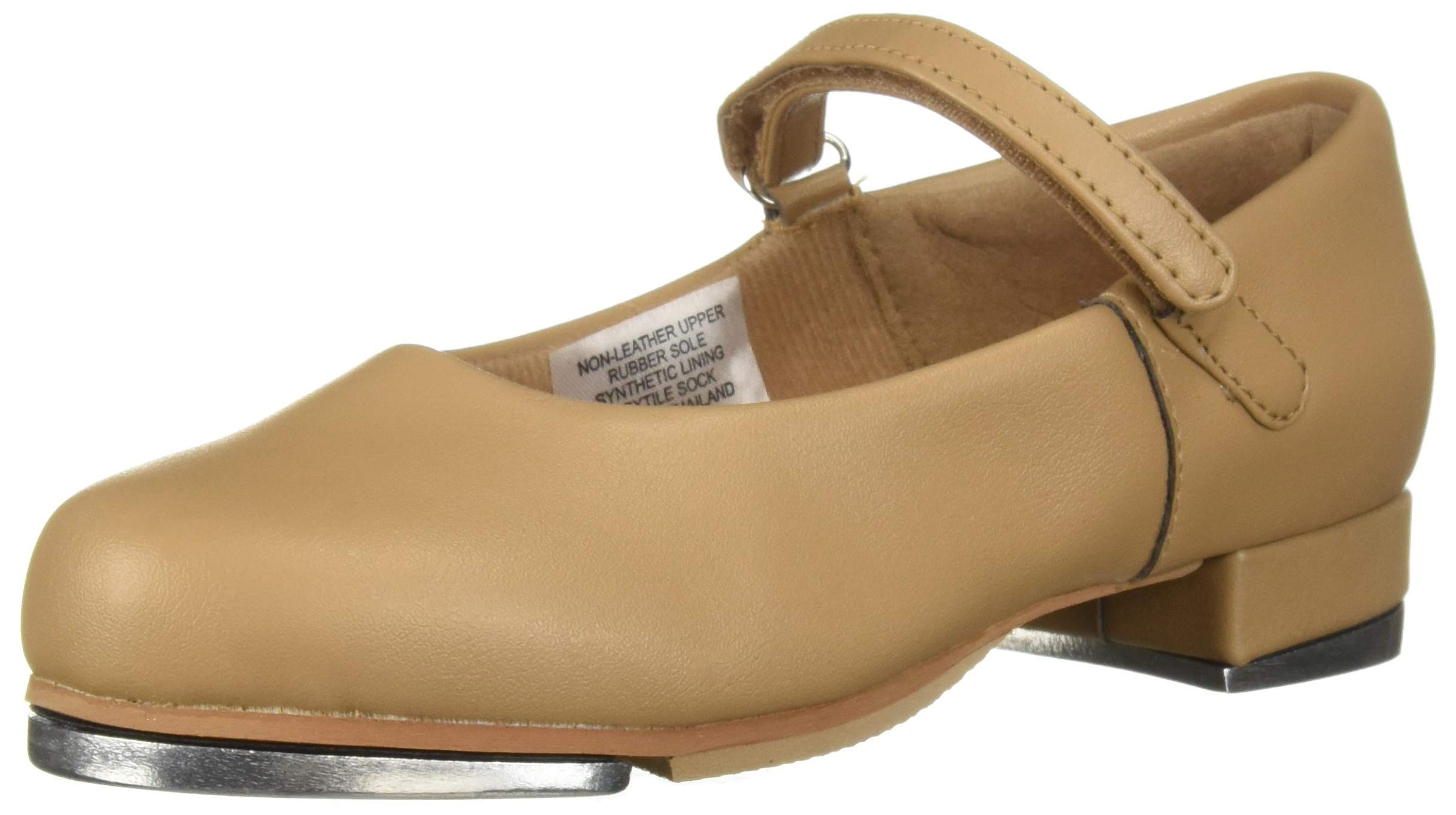 Leo girls Rhythm Tap Dance Shoe, Tan, 10.5 Little Kid US