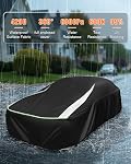 Couvertures de voiture fermées pour voiture entière extérieur / intérieur universel Fit Impala/El Camino,7 Series,Benz S, Audi A8/S8,Lexus LS, CT6,Continental, Chargeur Daytona, Sedan/Longueur de la Coupé 200''-212''