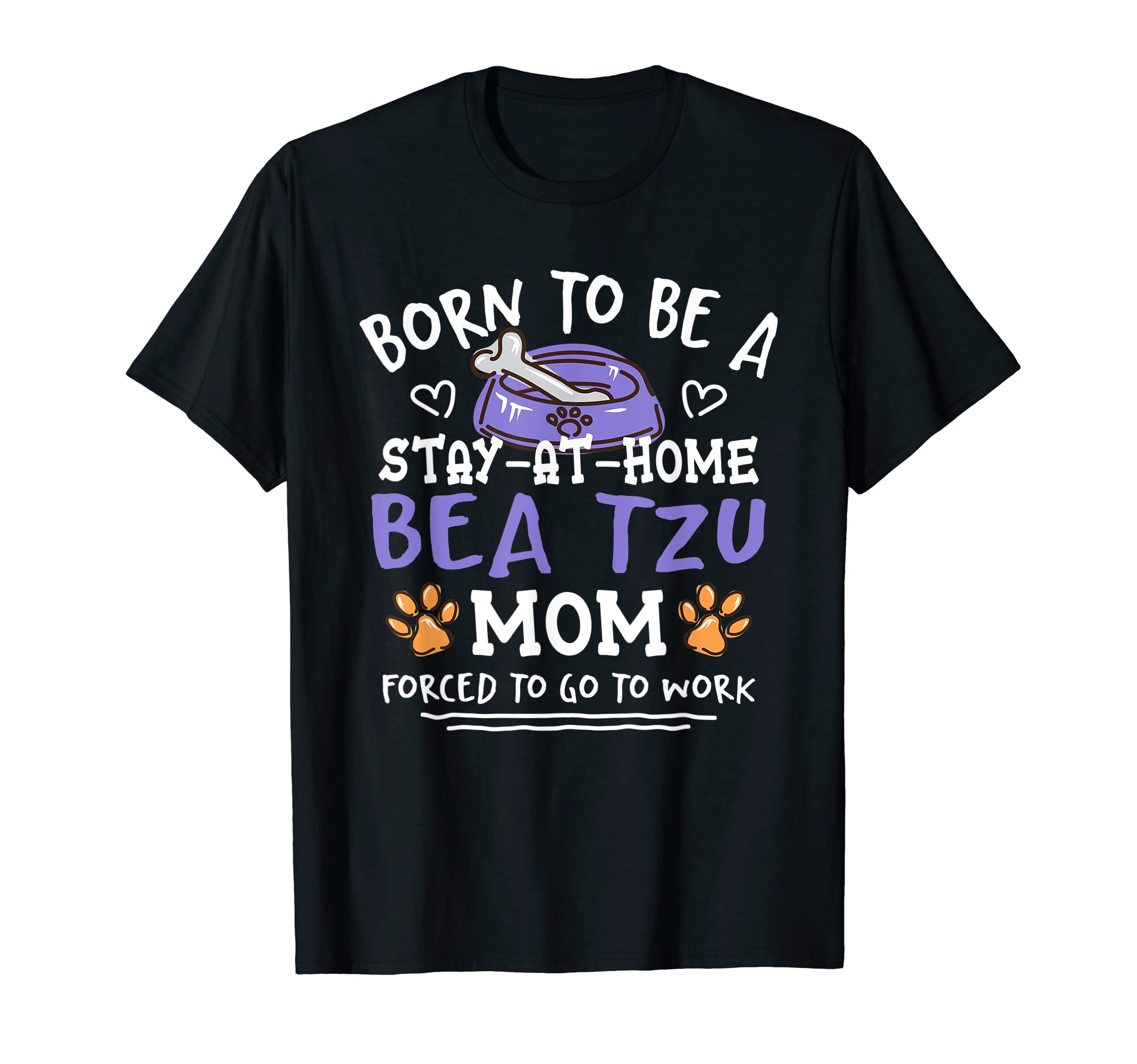 Born To Be A Bea Tzu Mom Funny Beashi Humor Beazu T-Shirt