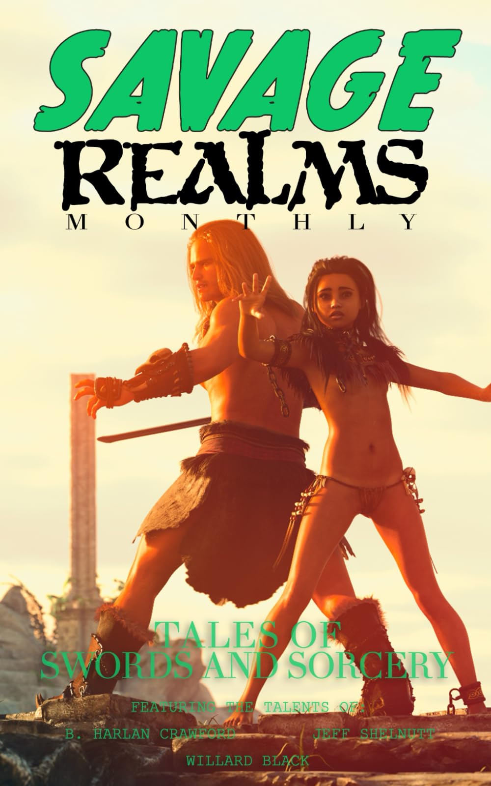 Savage Realms Monthly: October 2025: A collection of dark fantasy sword and sorcery short adventure stories (Savage Realms Monthly Dark Fantasy Sword and Sorcery Adventure Magazine)