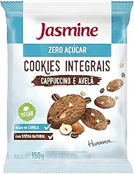 Jasmine Cookies de Cappuccino e Avelã Integral Zero Açúcar 120g