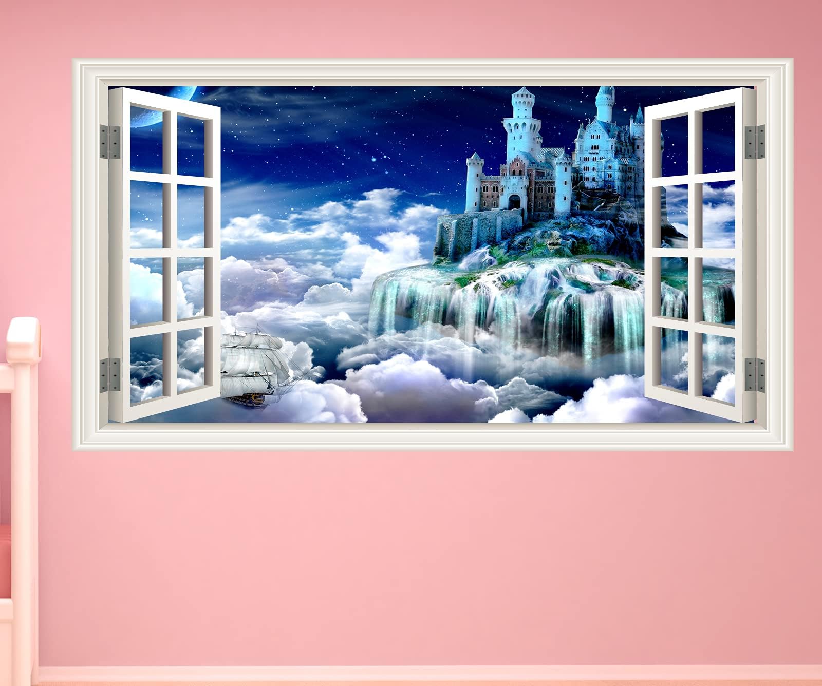 Fairytale Castle Wall Sticker Small