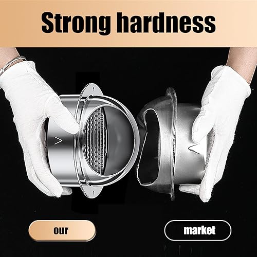 Miniatura 5 de Cubierta de chimenea de acero inoxidable 304, cubierta de salida de ventilación de pared redonda, tubo de escape de PVC, tapa de lluvia para