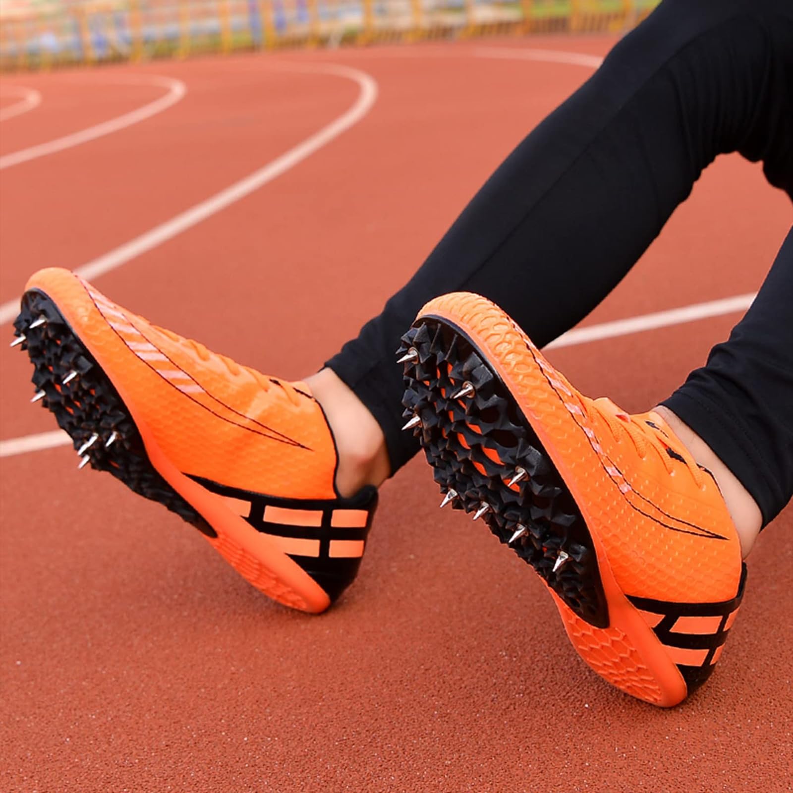 Zapatillas de Atletismo, Zapatillas de Atletismo con Clavos para Sprint y Media Distancia,A,40