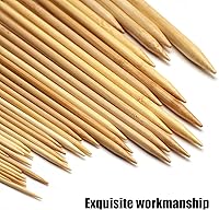 Vista 5 de Juego de agujas de tejer de bambú, agujas de tejer de madera para principiantes, 18 pares de 9 pulgadas de largo, tamaño de EE. UU. 0-15