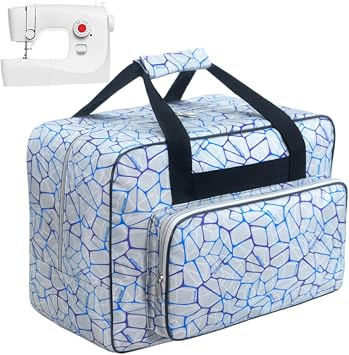 Sewing Machine Carrying Case,Sewing Machine Carrying Case Tote Bag,Universal Tote Storage Bag with Pockets and Handles, Suitable for Most Standard Singer, Janome GREY
