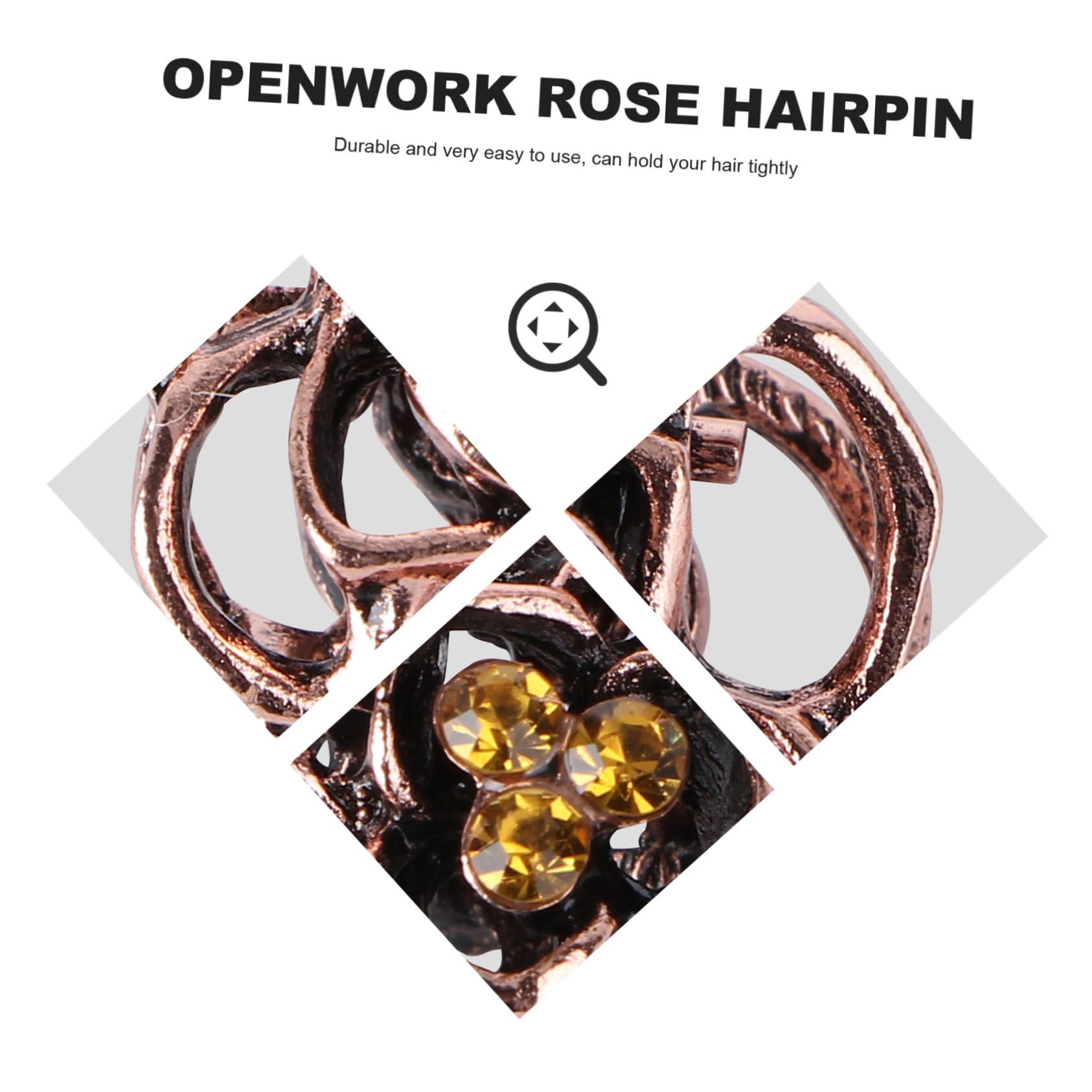 minkissy 36pezzi Clip Per Vintage Con Design Rosa Mini Artigli Per Donne e Ragazze Accessori Eleganti Per Ogni Occasione Facili Da Usare e Resistenti Perfetti Per Lunghi