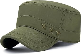 Cadet Hat Flat Top Hats Army Military Caps for Men Women