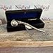 Brass Boatswain Whistle w Chain & Wood Box - Bosun Call Pipe Necklace - Navy Captain - Old Vintage Style - Nautical Maritime (Chrome/Black)