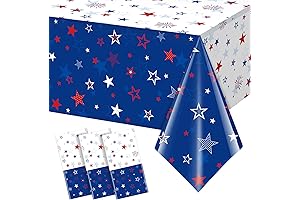 Patriotic Tablecloth Decorations for Fourth of July