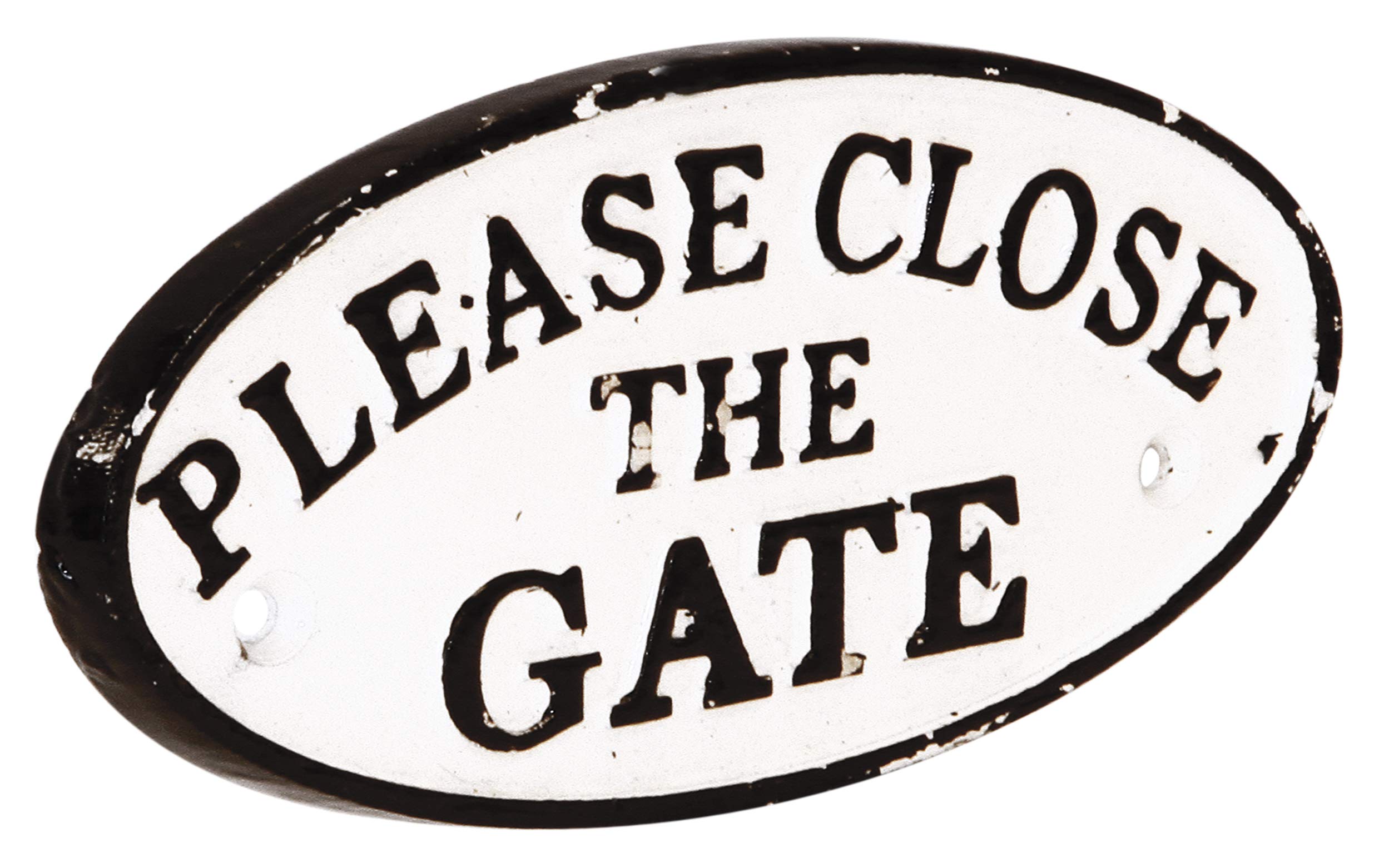 Rolson Cast Iron Sign - 'Please Close The Gate'