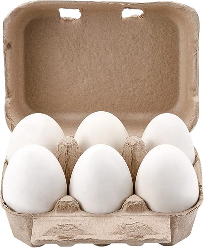 Miniatura 6 de Paquete de 20 cajas de cartón de huevo de pato jumbo vintage, media docena de cartón de papel para gansos de tamaño normal, soporte para