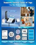 Bluetooth Thermal Shipping Label Printer for Canada Post, 4x6 Thermal Label Printer for Small Business, Wireless Label Printer Compatible with iOS Android Phone&Pad&PC, Used for UPS, FedEx, Tiktok
