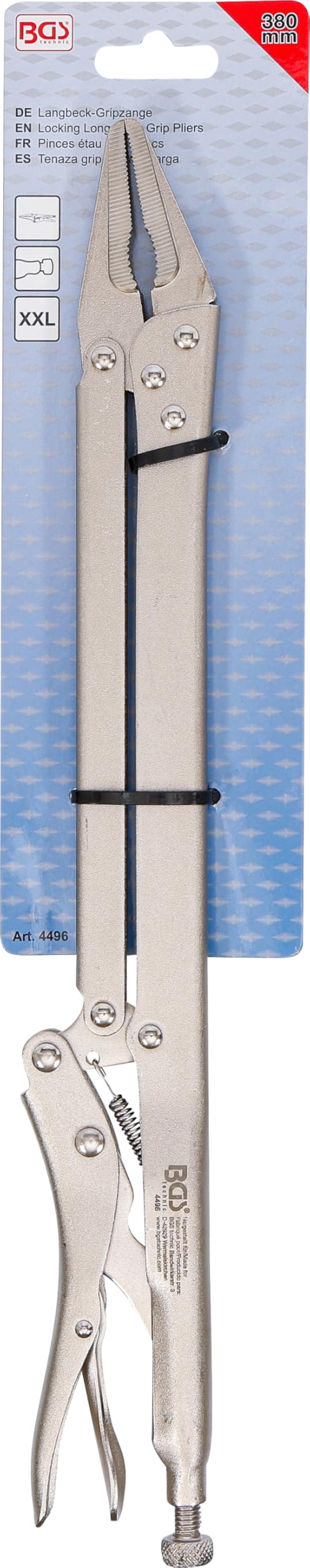 BGS 4496 | Pinces étau longs becs | 380 mm