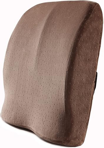 Almohada para silla de espuma viscoelástica, soporte lumbar, cojín de espalda, almohada sólida para asiento de automóvil, alivio reclinable (color