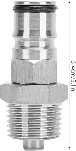 Miniatura 3 de TOPINCN Ball Lock Post 18 Ball Lock Adapter Lock Post Lock Male 12In Npt Kit Adaptador de rosca con para barriles Kegging