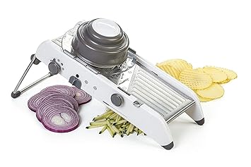 Professional Vegetable Grater Adjustable Stainless Steel Mandoline Slicer Cutter with Holder Cuts Fruits & Vegetables Cutter use for Multi-Purpose