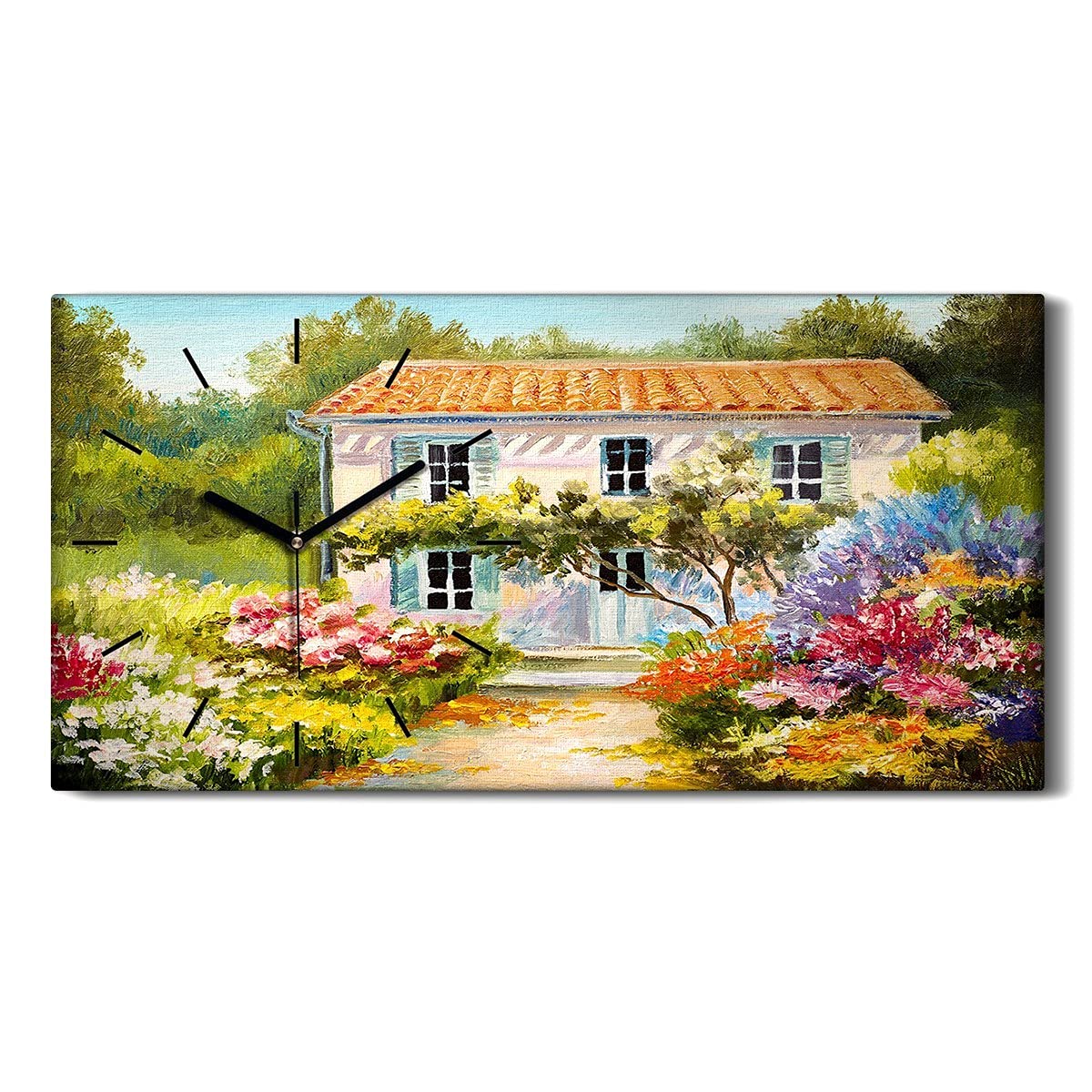 Horloge sur Toile Silencieuse Coloray 60x30 - Fini le Tic-Tac dans la Chambre