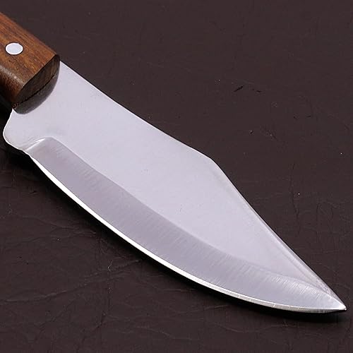 Miniatura 6 de Cuchillo de caza de hoja fija de 9 pulgadas, cuchillo de bushcraft, cuchillo de supervivencia al aire libre, cuchillo de campamento, cuchillo con