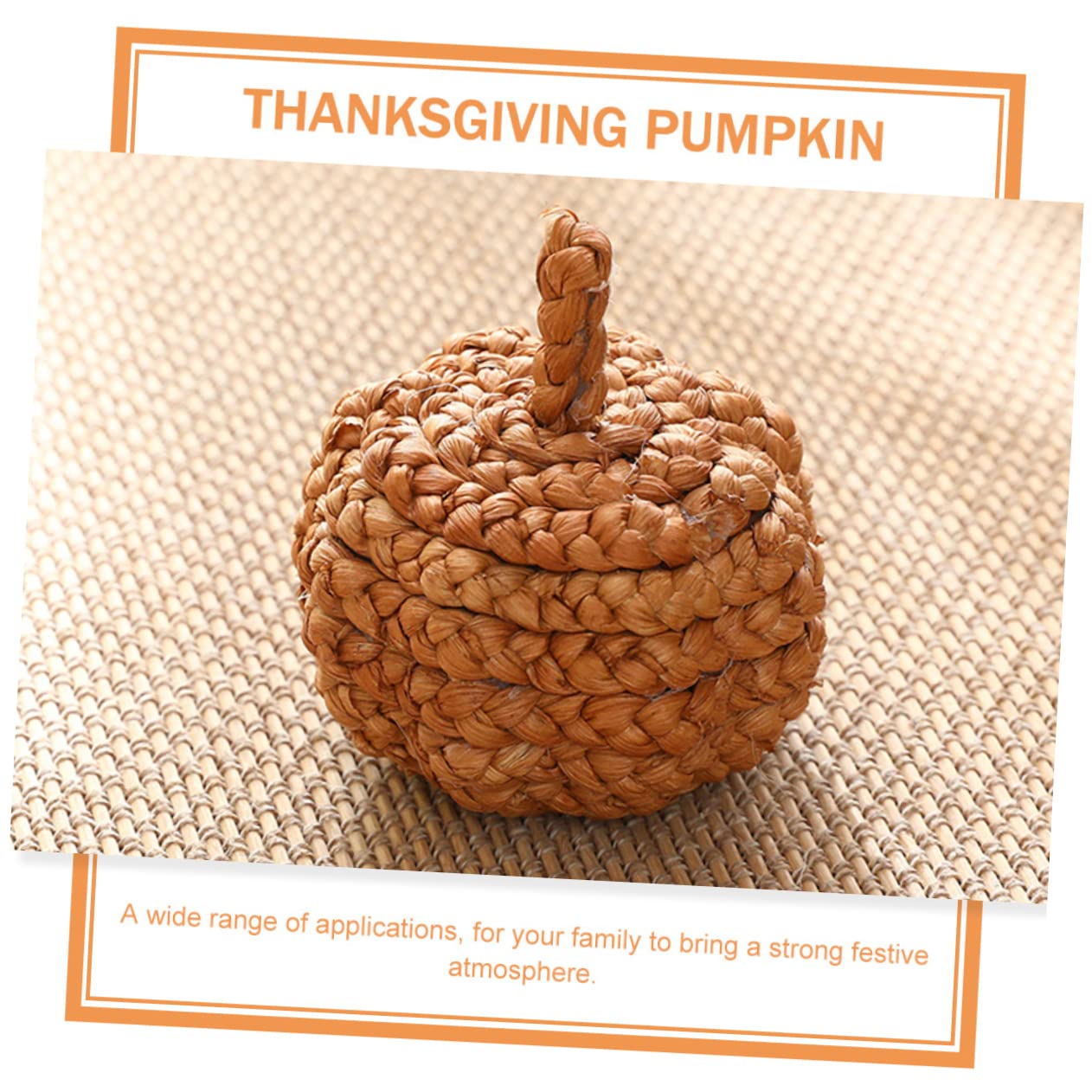 8stücke Geflochtene Kürbisornamente Aus Dekorative Kunstpumpkins Für Herbst Und Weihnachtsdekoration Für Tisch Und Fensterbank