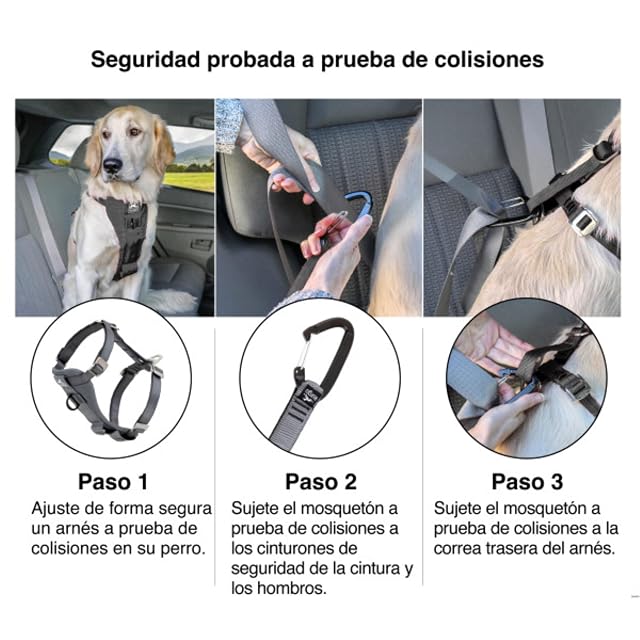Foto 5 de 8 de Kurgo Tru-Fit Arnés de Seguridad, L, Antracita