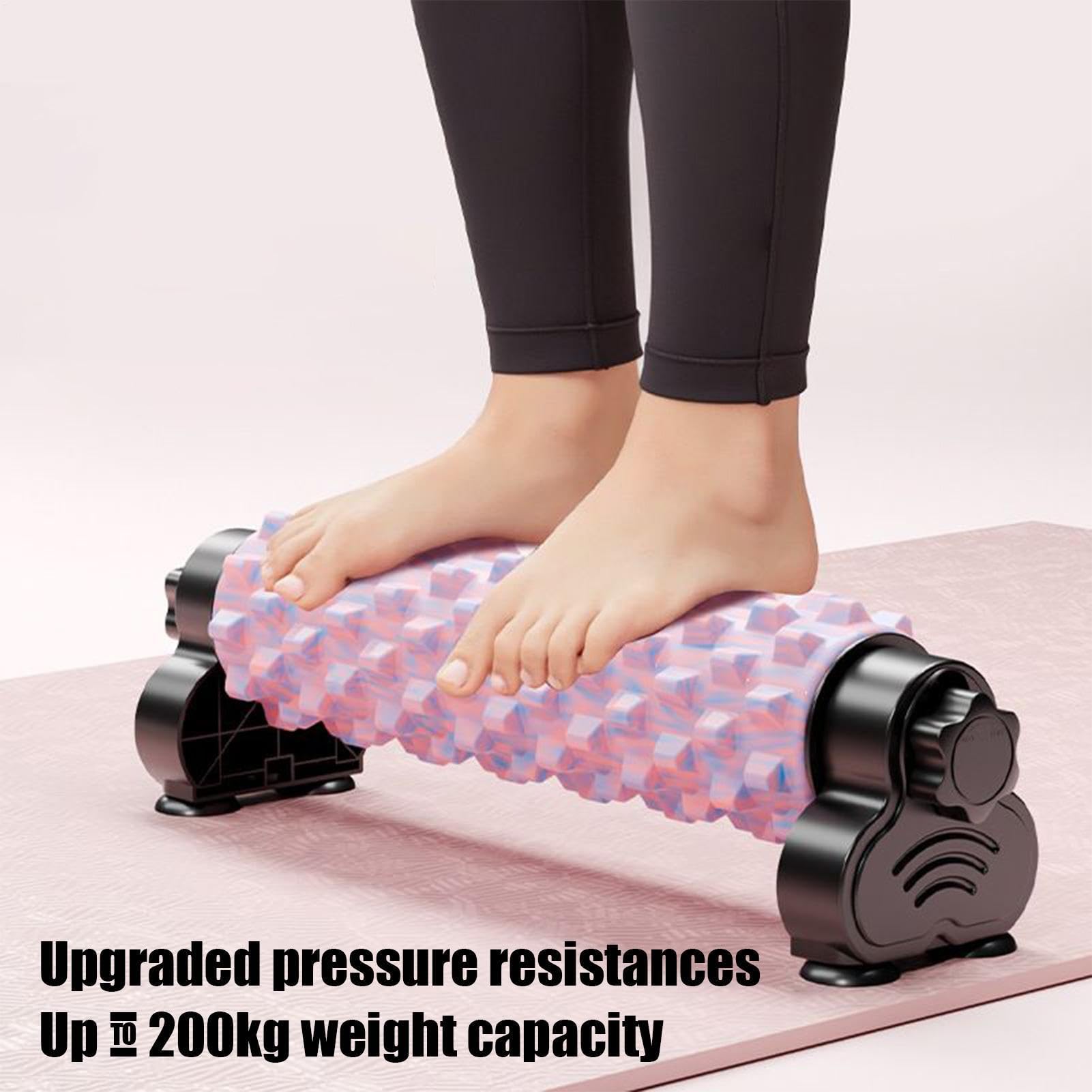 Rullo Massaggiagriglia Schiena Stretching A Rullo Profondo Per Muscoli Con | Foam Roller Muscolare con Supporto per Casa, Palestra, Studio Pilates, Fitness, Allenamento e Recupero Post-Sportivo
