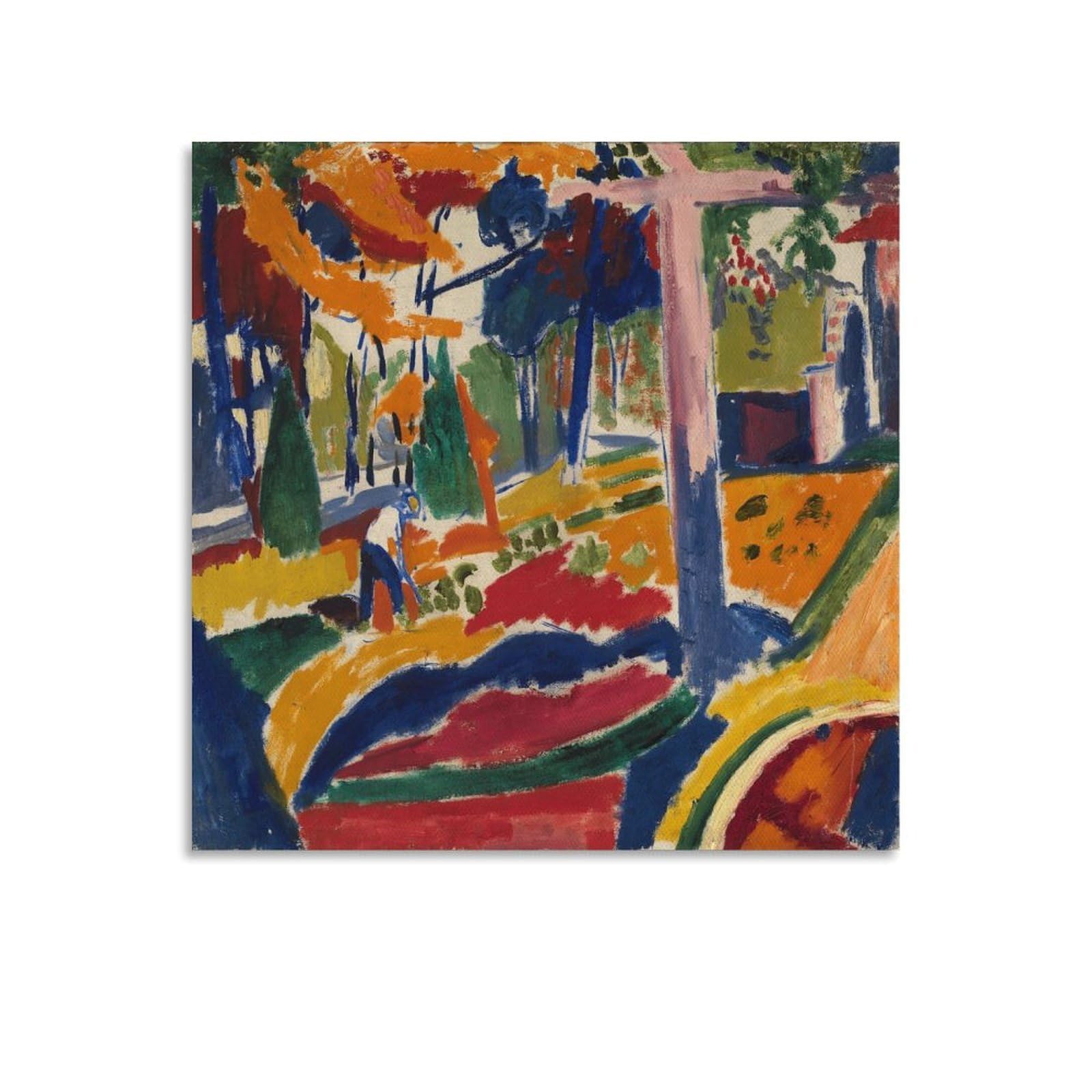 KLAGCBDF Henry Lyman Sayen Garden Posters Wall Art Painting Canvas Prints Decor Poster Artworks 16x16inch(40x40cm)