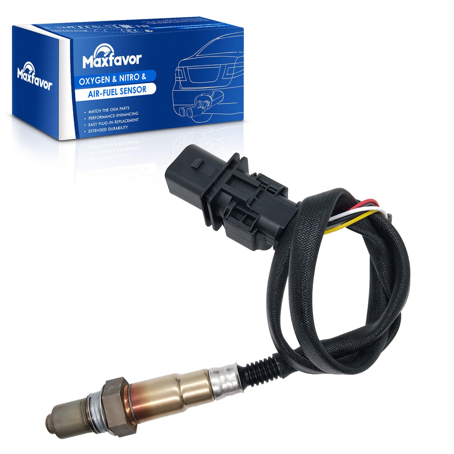 MAXFAVOR 1Pc Upstream Oxygen O2 Sensor Replacement for 2007-2010 Mini Cooper 1.6L Turbo 2008-2015 Rolls-Royce Phantom 6.7L,for BMW 2006-2010 X5 550i 650i,2006-2008 750i 750li 4.8L O2 Sensor 234-5136