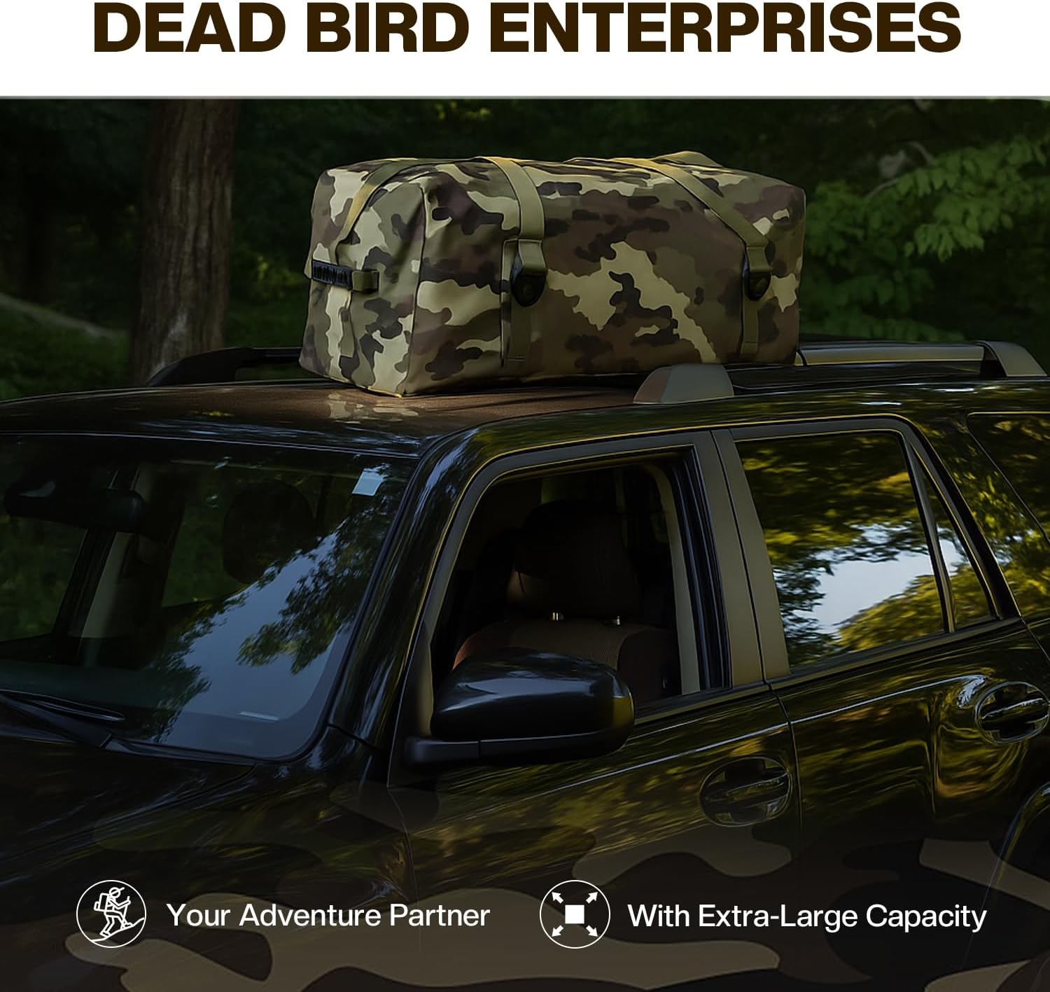 Waterproof Duffel Bag 90L, Large Dry Bag, Reinforced EVA Bottom & Adjustable Shoulder Strap, Military Duffel Bag for Camping, Hunting, Travel & Outdoor Gear - Image 4