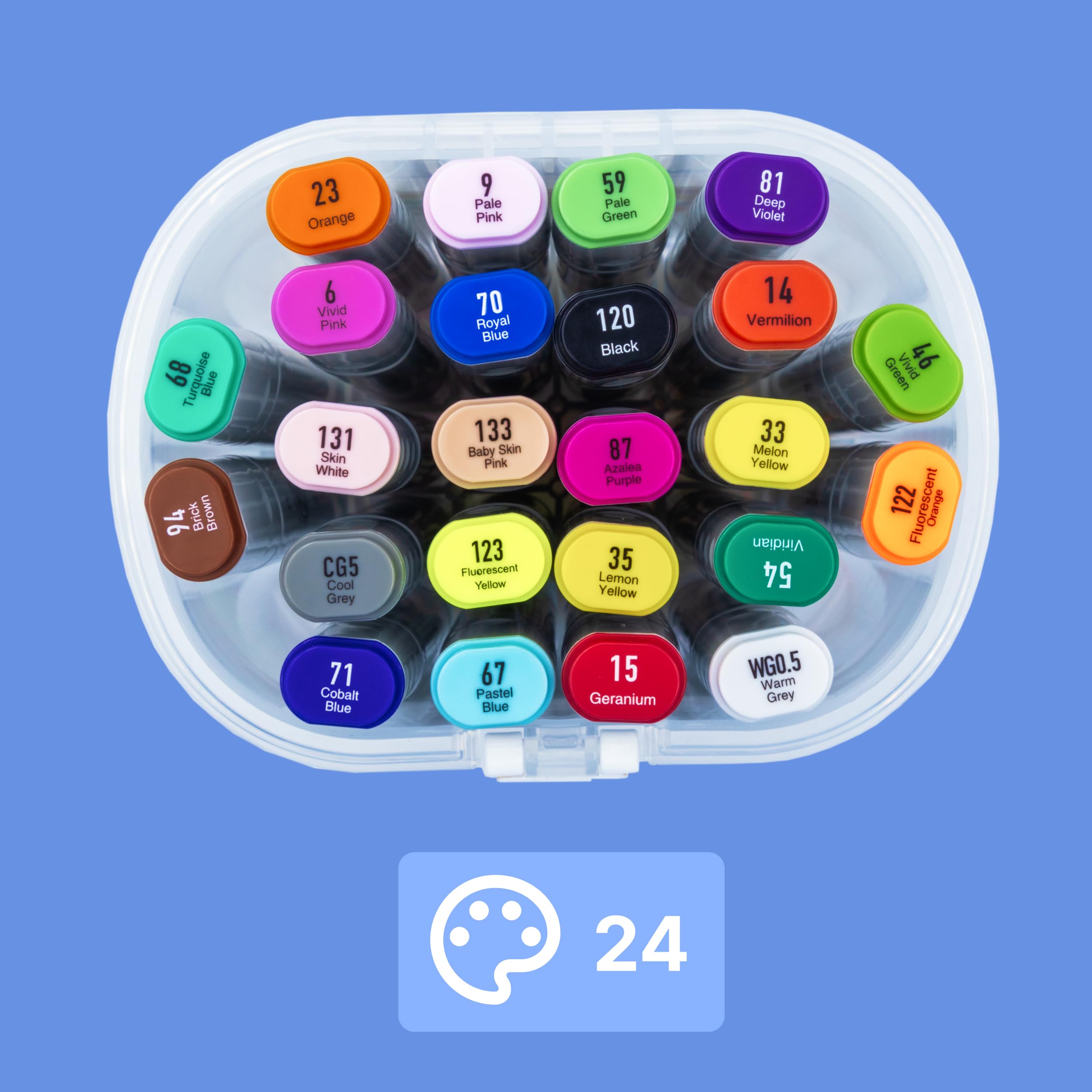 Pennarelli Acrilici Campus - Punta 2mm, Base Acqua, Asciugatura Rapida, Colore Rosso - Foto 14