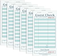 Vista 22 de Paquete de 6 Libros de Comandas para Meseros, Blocs de Notas para Servidores, Talonario de Comandas, Bloc de Notas para Meseras para Restaurantes