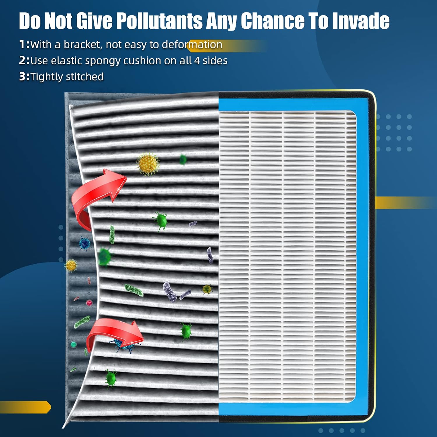 HEPA Cabin Air Filter replacement CF10134 6029C Compatible with Honda Accord,Accord Crosstour,Civic,CR-V,Crosstour,Odyssey,Passport,Pilot,Ridgeline;Acura CSX,ILX,MDX,RDX,RL,RLX,TL,TLX,TSX,ZDX