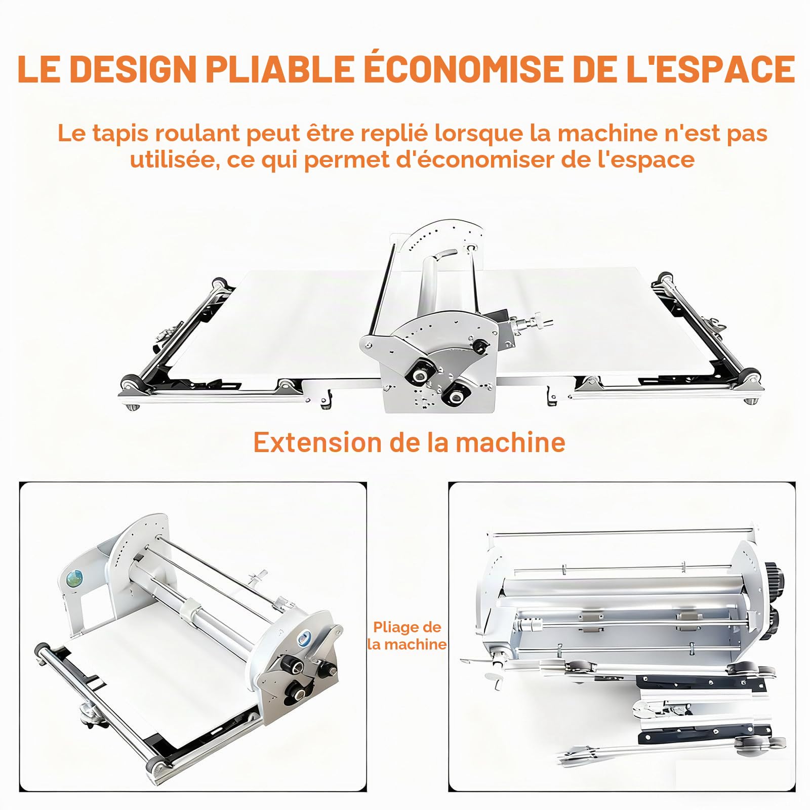 Machine à laminer la pâte Pliable, Machine à laminer la pâte électrique, Laminoir à pâte à Croissants, Machine à laminer la pâte Portable, Machine à pâte à épaisseur réglable