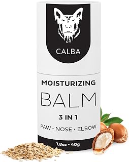 CALBA Dog Moisturizing Balm | 3 in 1 Paw, Nose, Elbow Healing Balm for Pets | Sooths Dry Cracked Skin | All Natural | Lick-Safe | Vet-Approved Convenient Moisturizing Stick (1.8 oz)