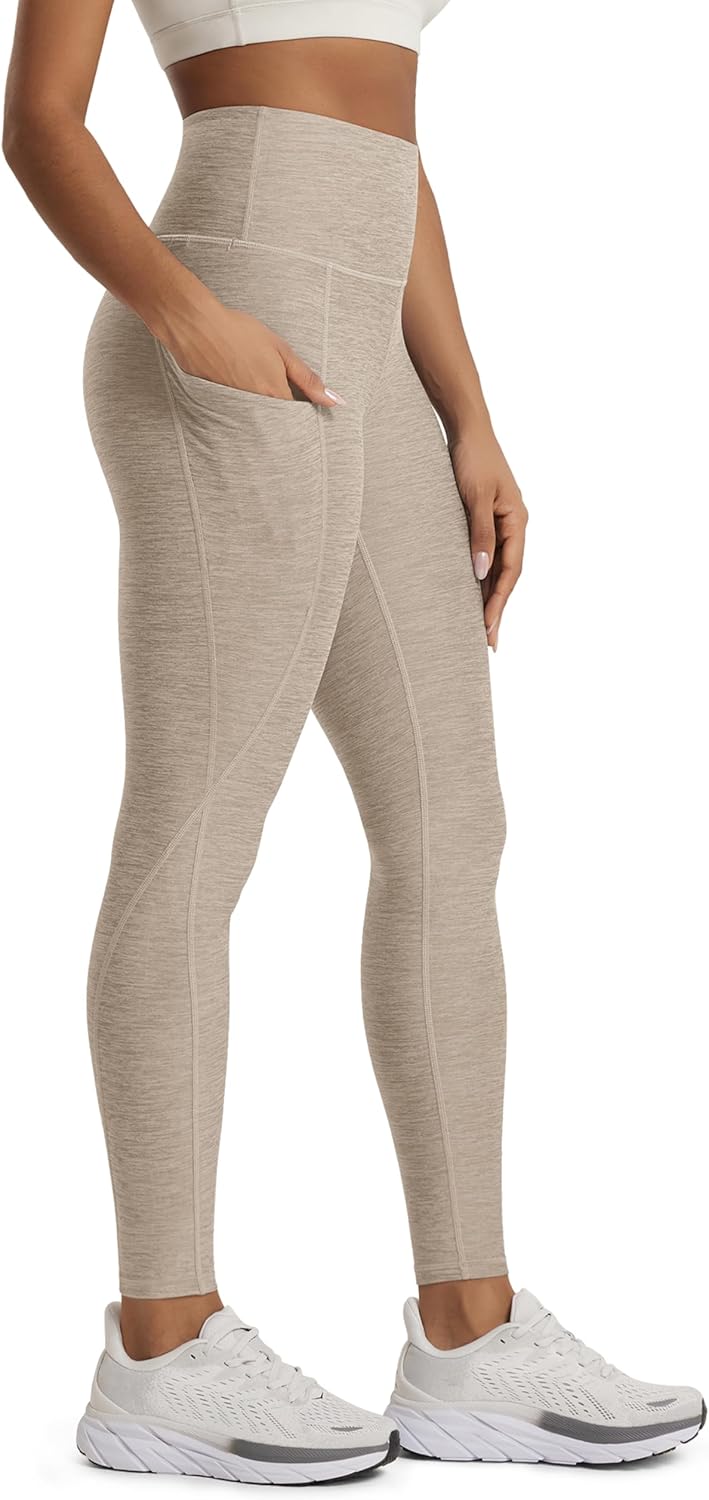 ODODOS Women's High Waisted Yoga Leggings with Pockets - Ultra Soft odSTRATUM Tech Performance Workout Running Yoga Pants