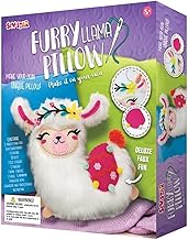 مخدة فيوري لاما من سيو ستار- يمكنك صنعها بنفسك للأطفال، مناسبة لعمر 8 سنوات فما أكثر، موديل SS-19-060
