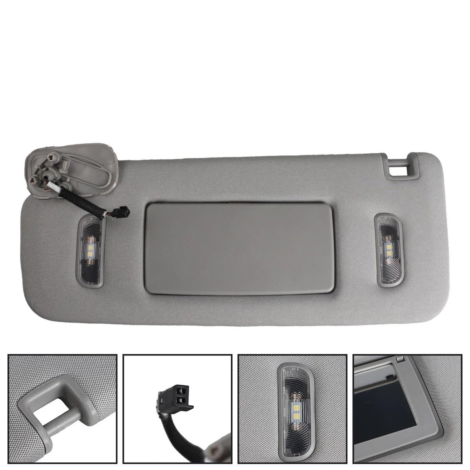 Parasol Accesorios Coche Visera Interior 23459655 84247192 22870346 para GMC para Sierra 1500 2500 3500 para Yukon XL 2015-2019 Visera(1pair)