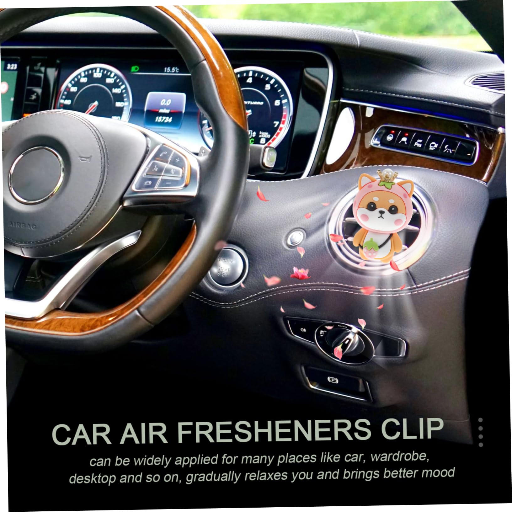 LIFKOME 3pezzi Diffusore Per Aria Auto Clip Ventilazione Decorazione Adorabile Per Auto Profumatore Per Interni Con Design Facile Da Installare e Utilizzare Ufficio e Casa
