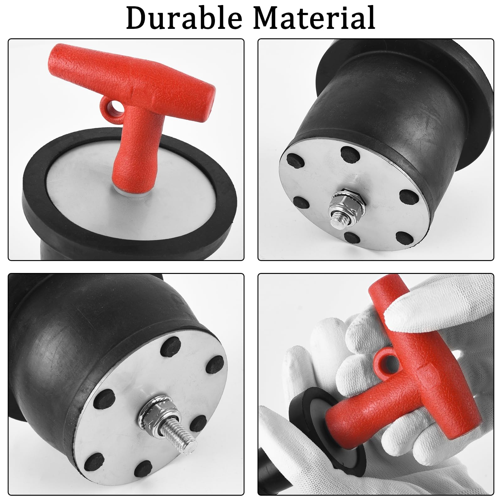 Tapones de goma de expansión con mango en T 52-64 mm para drenaje de barco