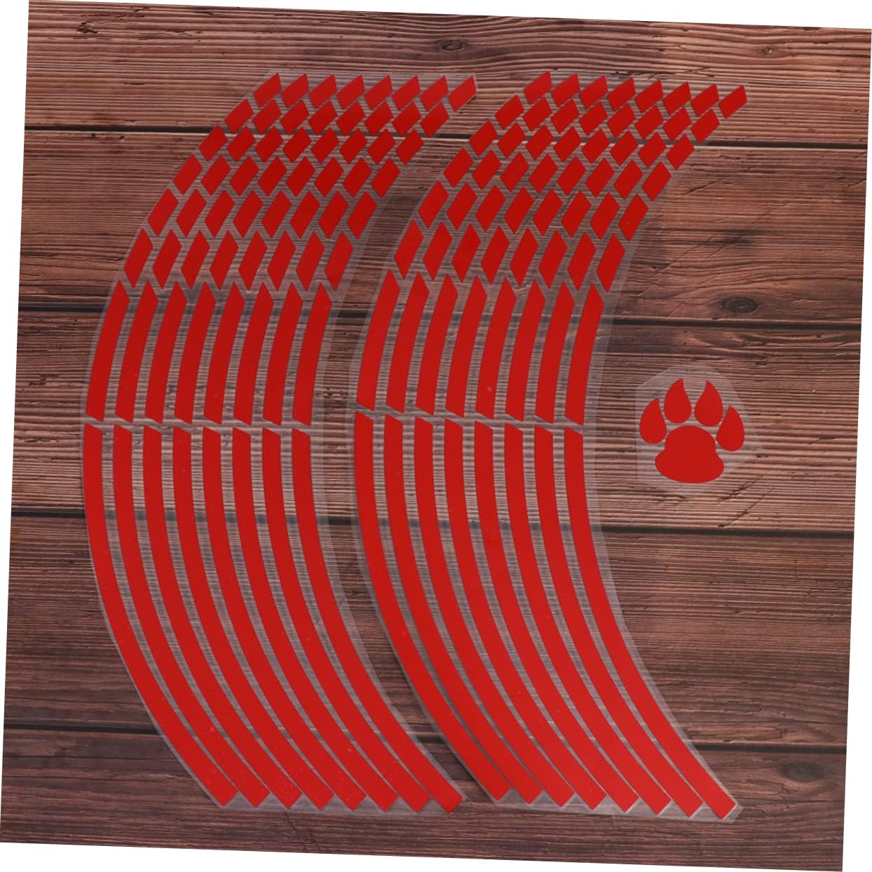 2pcs Bike Wheel Reflectors Motorcycle Decor Stickers Tire Rim Stickers for Bike Car