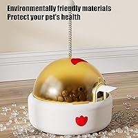 Vista 5 de Cat Puzzle Feeder, Fun Cute Duck Interactive Pet Accessories, Cat Food Puzzle for Play, Snacks, Floor Play, Pet Supplies, Home, Outdoor, Travel