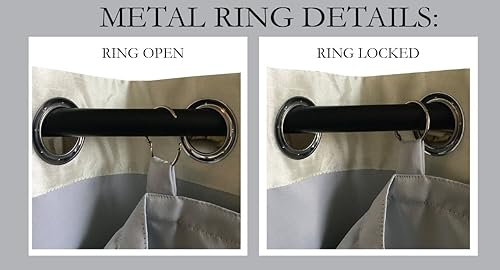 Miniatura 6 de Driftaway Drift Away Cortina térmica aislante, forro para ojal de 84 pulgadas, conjunto de 2 cortinas, de cada tamaño