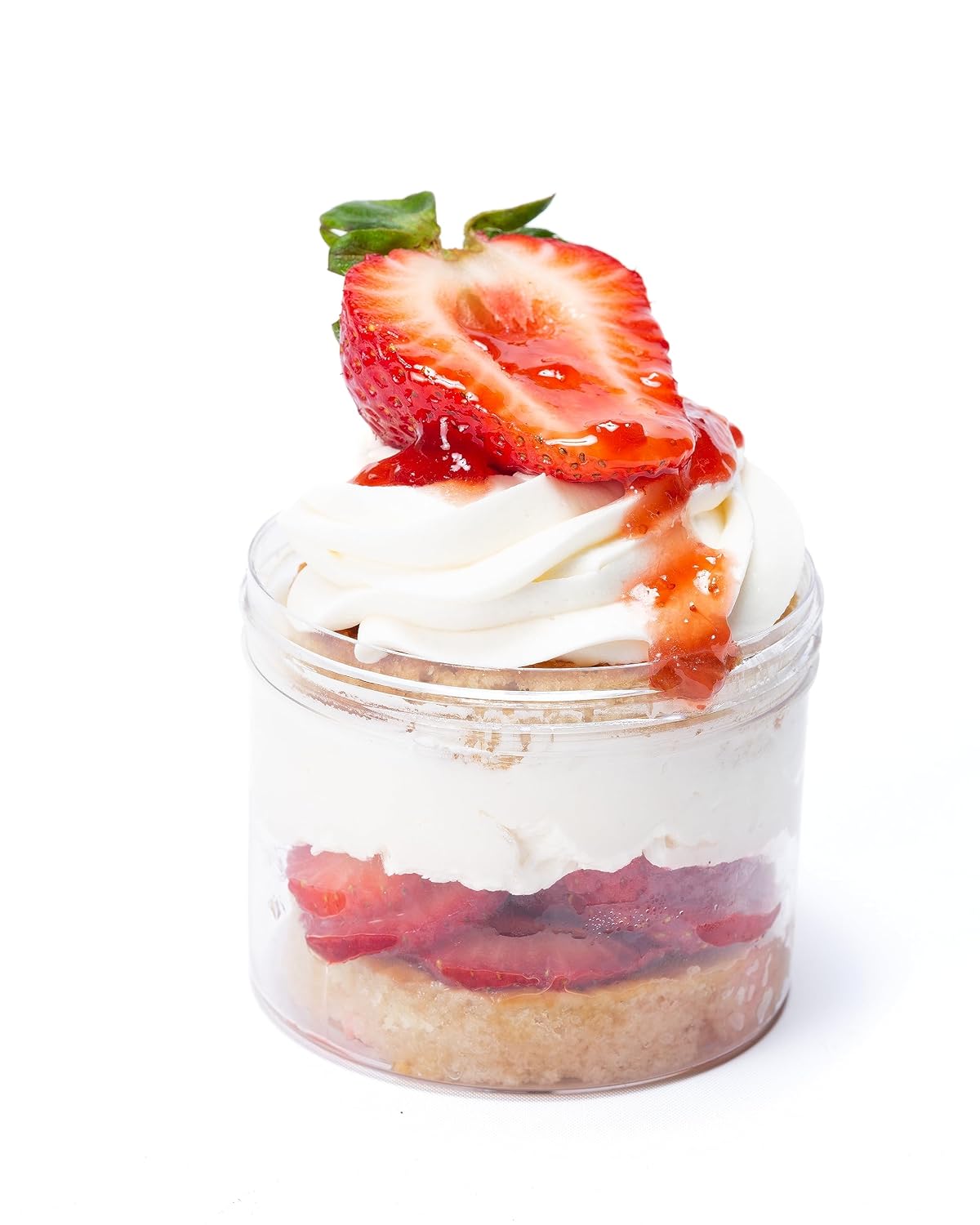 DE L'OR CAKERY White Chocolate Strawberry Hibiscus Cake Jar| Ready to Eat Cake in a (10oz) – Set of 3, Gourmet Cupcakes, Individual Desserts in a Jar – Freshly Baked, Ready to Eat, Birthday Gift, Valentine's Day Gift