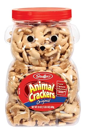 Amazon Com Stauffers Original Animal Crackers 24 Oz Bear Jug 2 Containers Original Version Original Version Pack Of 3