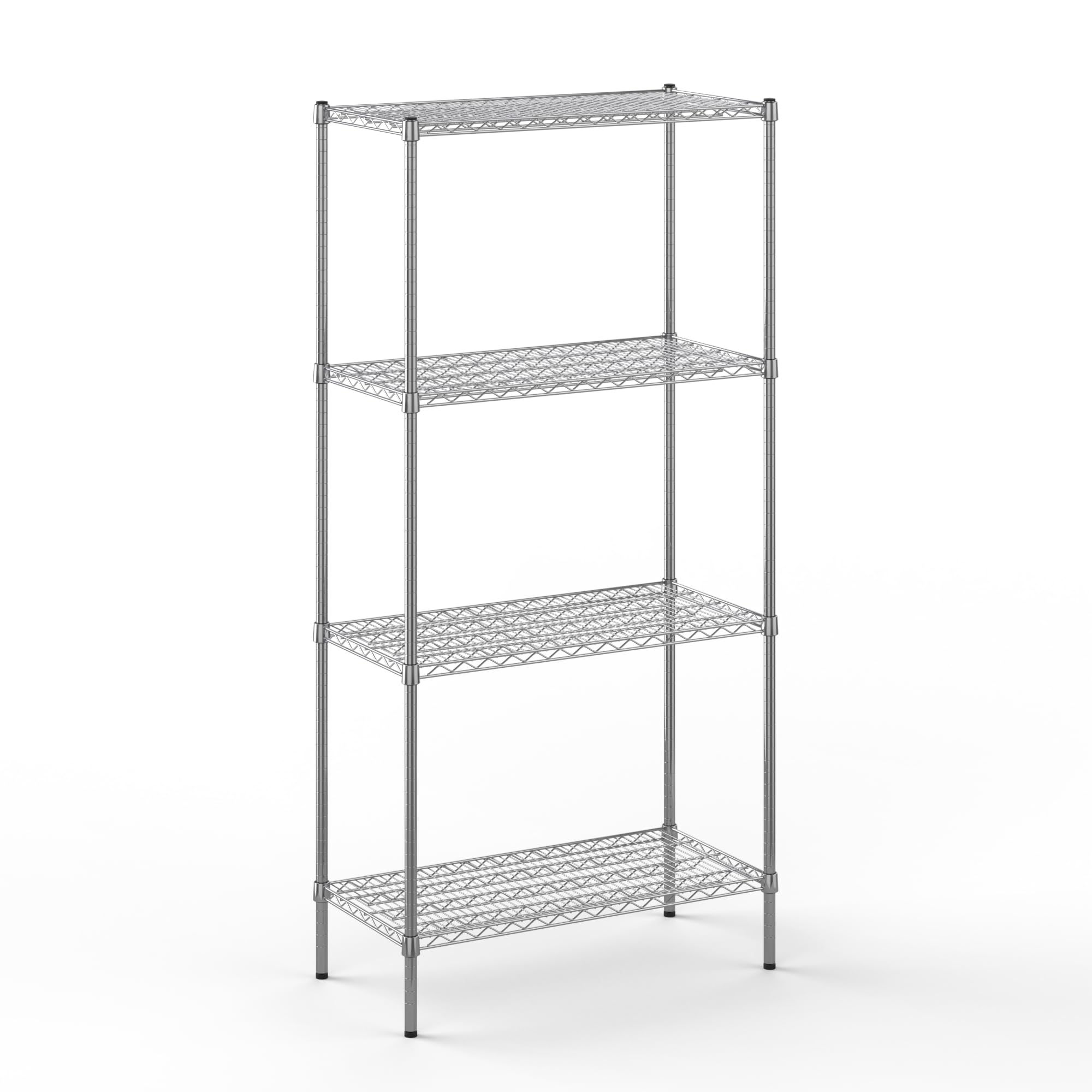 18" Deep x 36" Wide x 74" Height Wire Shelving Kit | 4-Tier | NSF Commercial Storage Rack Unit