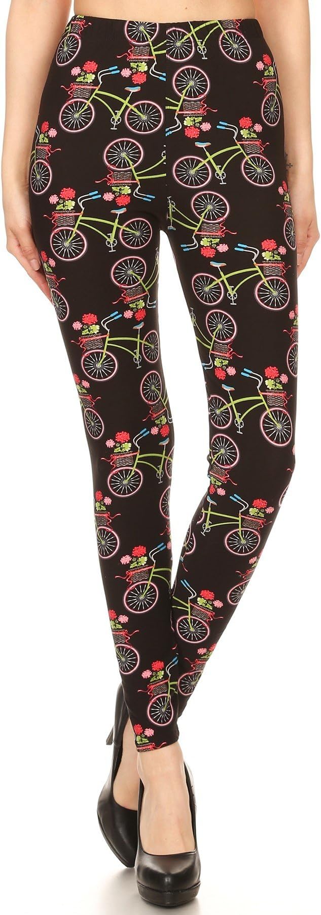 Women's Colorful Novelty Pattern Printed Leggings for Regular Plus 3X 5X - Buttery Soft Fabric